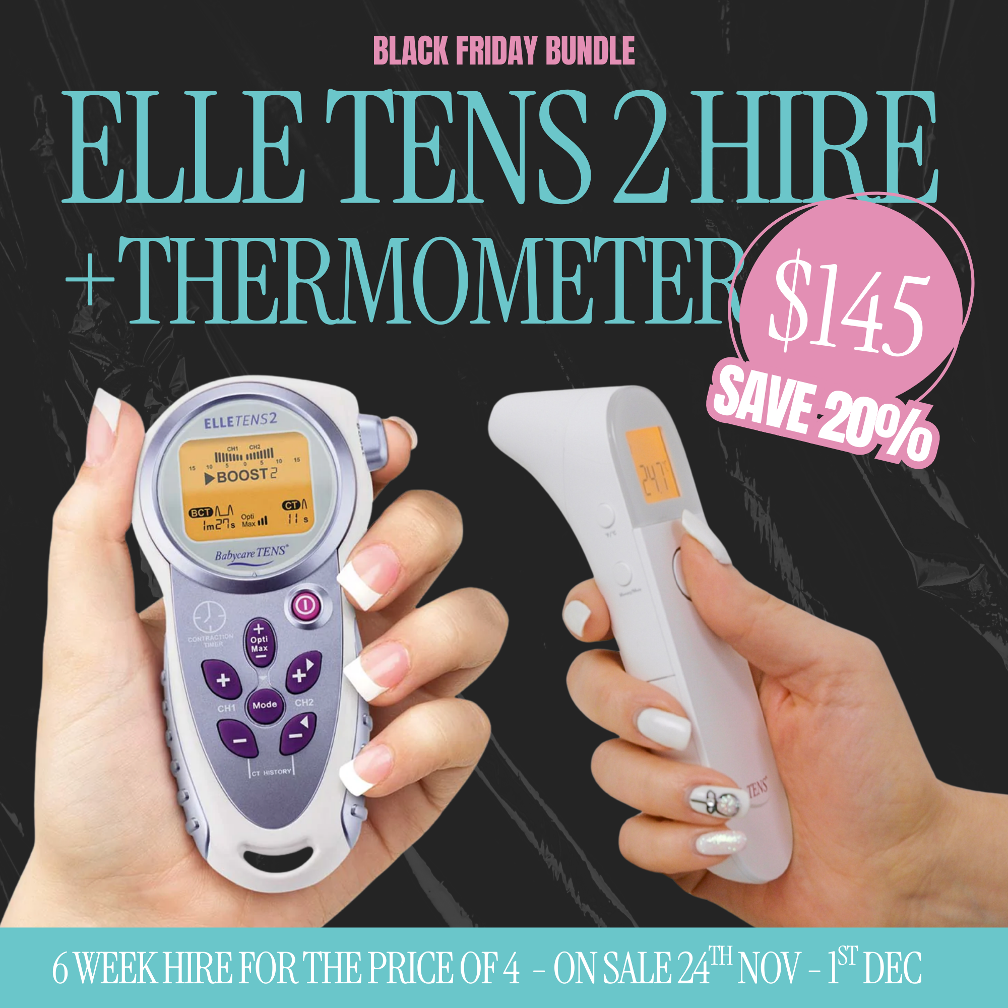 Elle TENS 2 Hire + Thermometer